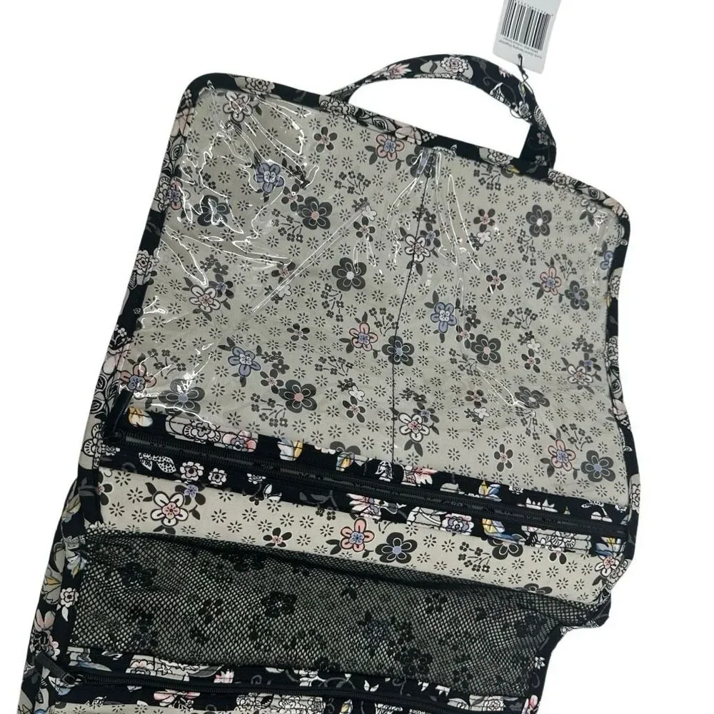 Vera Bradley Iconic Hanging Travel Cosmetics Organizer Holland Garden Floral NWT - Picture 6 of 12